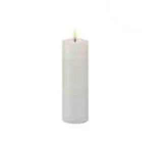 Sirius Sille Bloklys Hvid - Ø 5 cm - H 15 cm