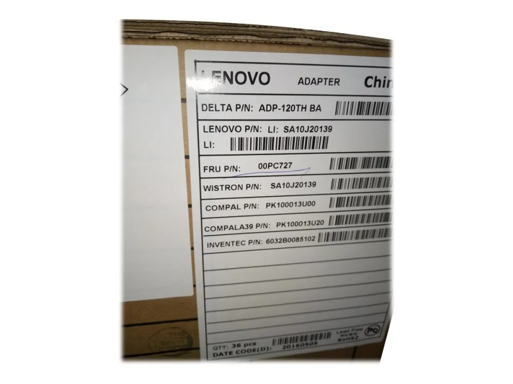 Lenovo - Strømadapter - AC 100-240 V - 120 watt - for IdeaCentre 310-15  310S-08  510-23  520-24  520-27  V310  V330-20ICB AIO  V410  V510