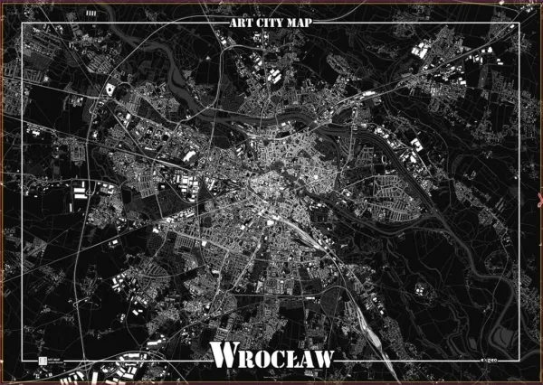 Art-Map Dekorativ plakat - Wrocław