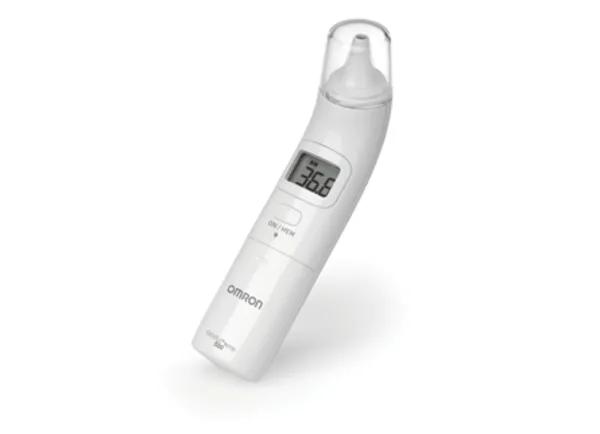 Omron Gentle Temp 520, Kontakt, Hvit, Øre, °C, °F, 1 s, 9 oppføringer