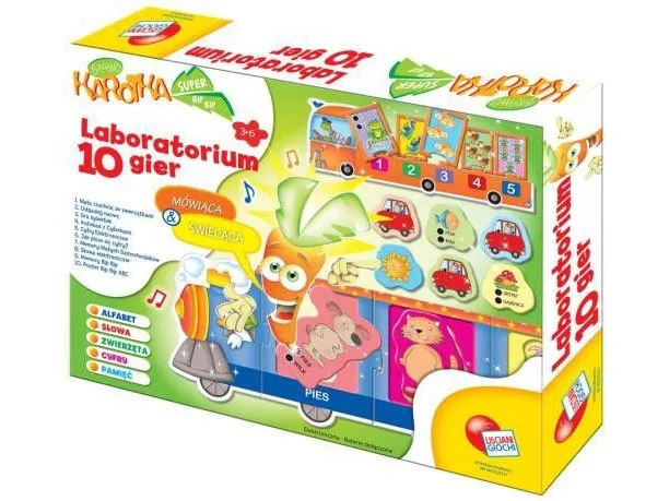 Lisciani LISCIANIGIOCHI Karotka 10 spill Laborator - 34239
