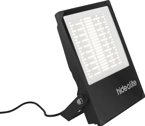 LED-projektør Scout G2 XL 4000 K Asym, 200 W, 28000 lm, 80°x150° spredning. IP66, IK08. Inkl. 2 m kabel.
