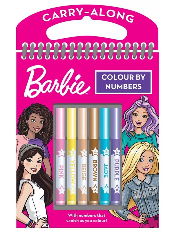 Alligator BARBIE Color By Numbers Set