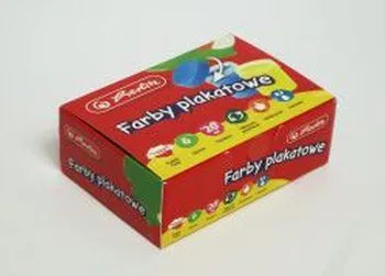 Herlitz plakatsmaling til skole 6 farger x 20 ml