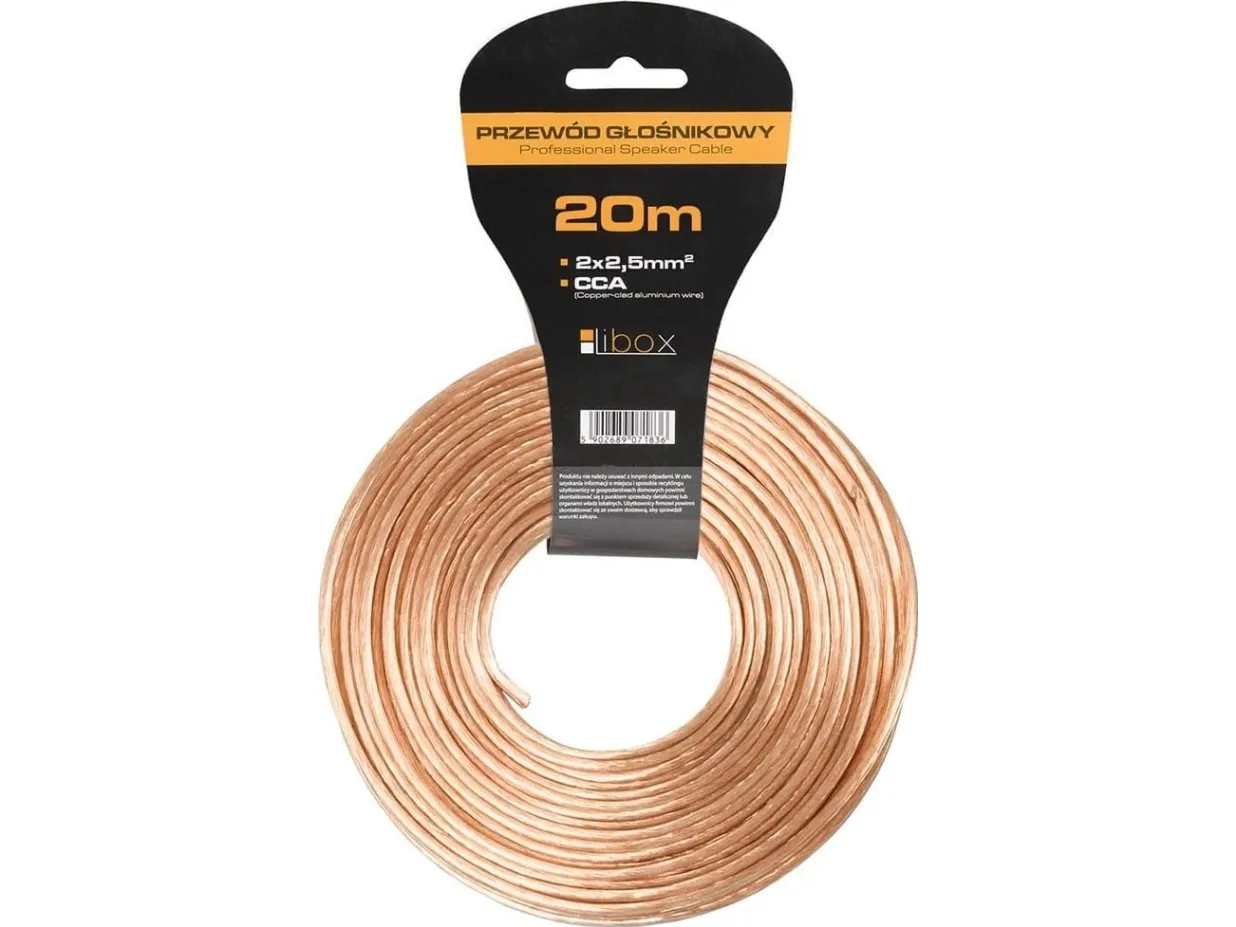 Libox kabel Høyttalerkabel 2x2,50 LB0009-20 LIBOX