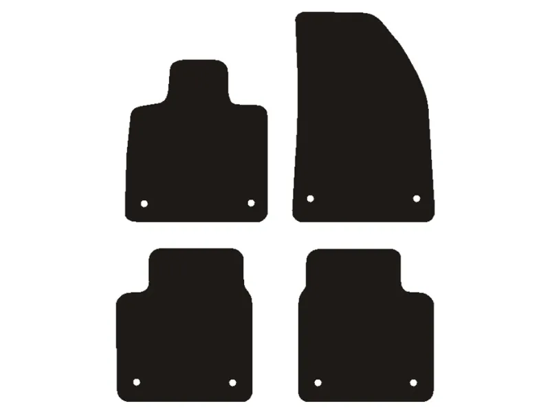 Gulvmatter til bil Polestar 4 (P417) 2024- velour