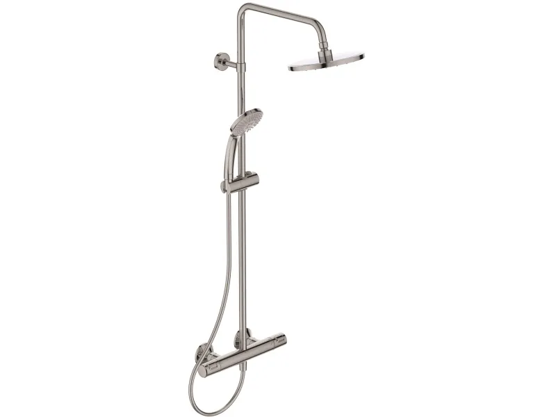 Ideal Standard Idealrain Ceratherm T25 brusesystem i krom - hovedbruser Ø200 mm samt håndbruser Ø100mm