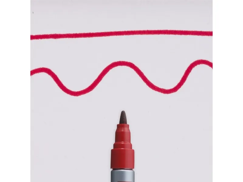 SAKURA permanent marker Pen-touch 130, 1,2 mm, rød, fiberspiss, løsemiddelbasert (SAKURA13019)