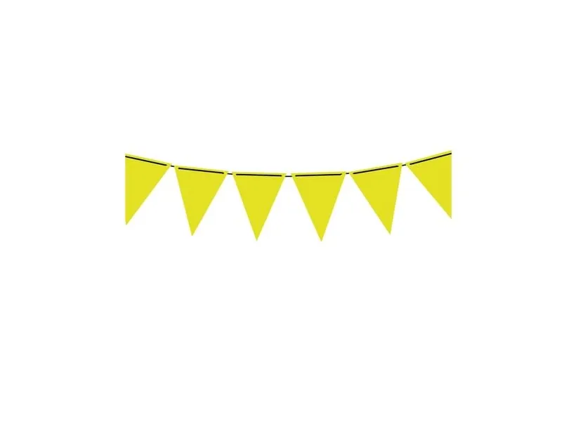 Neon gul vimpelguirlande