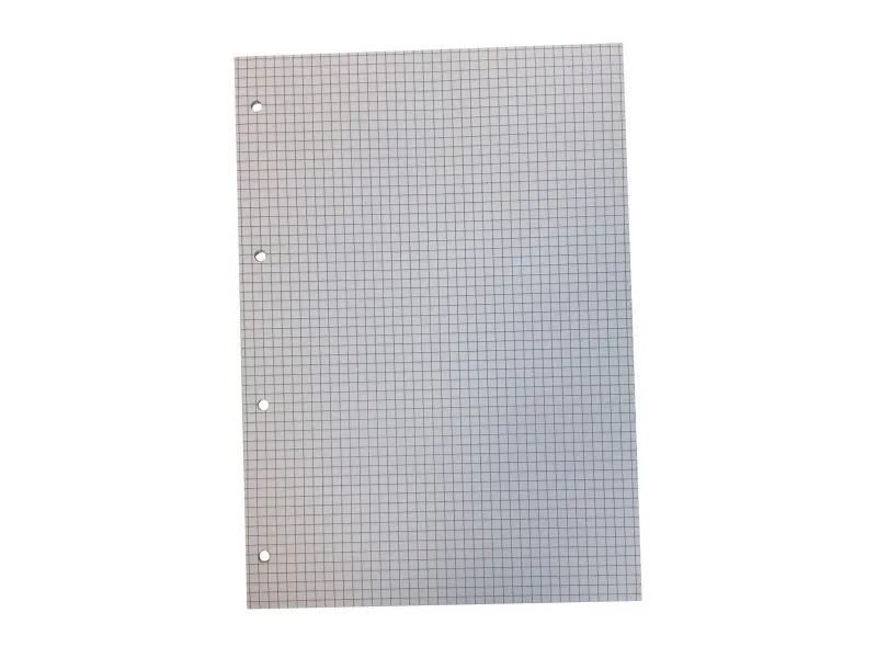 Notesblok, Specialplast, A4, ternet, 4 huller, 25 ark, 60 g