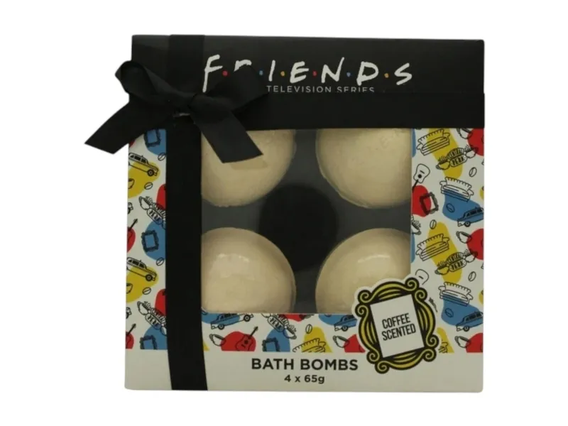 Warner Bros Friends badebombe kaffe-sett x4 stk 65 g