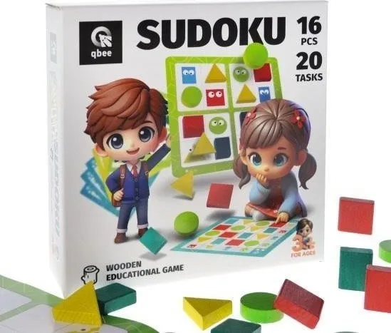 Tre geometrisk Sudoku 16 deler
