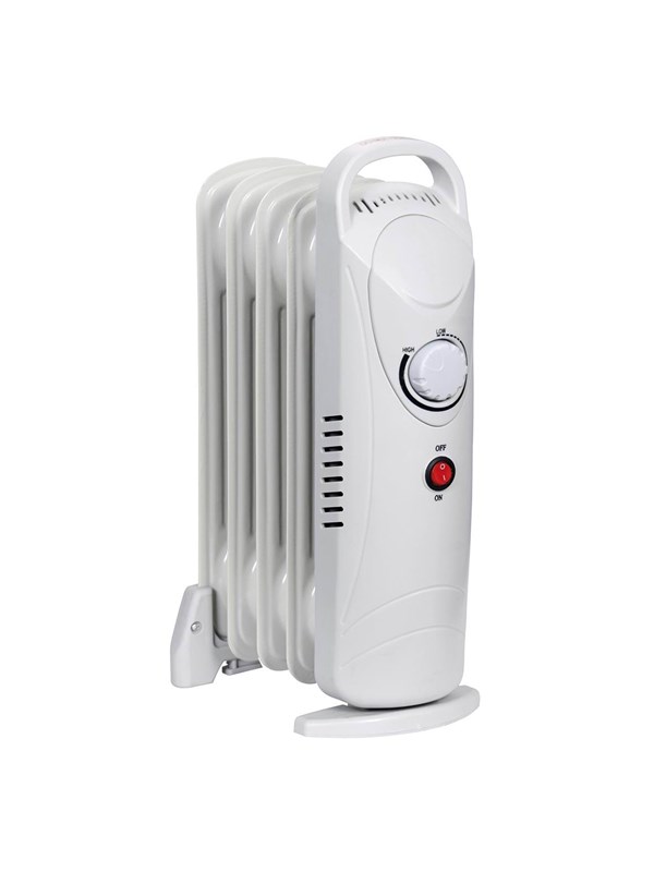 Gripo Oil radiator 500W with 5 ribs, Grey