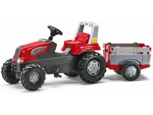 Rolly Toys RollyJunior RT pedaltraktor med tilhenger