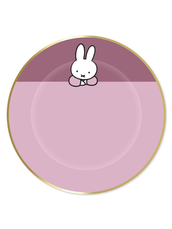 Haza Witbaard Plates Miffy Pink 8 pcs.