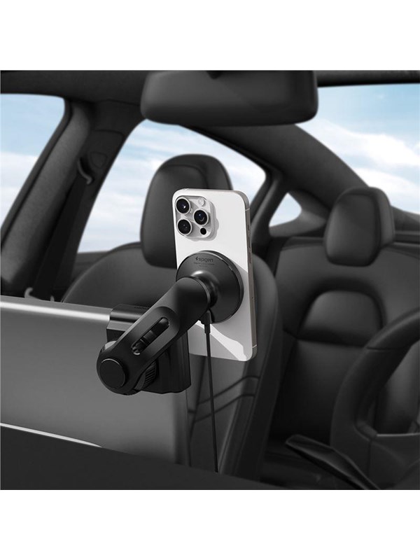 Spigen Tesla TapLock MagSafe Car Mount Charger - black - Wireless / Screen