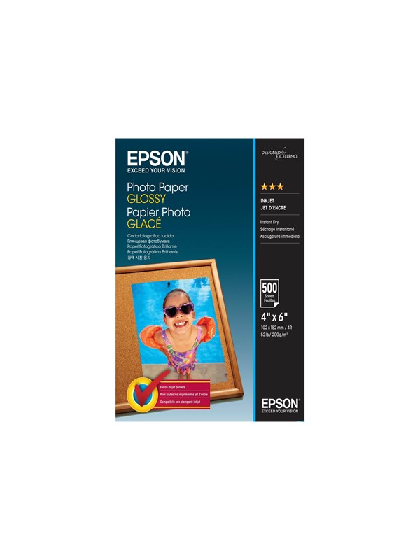 Epson Photo Paper Glossy - 10x15cm - 500 sheets