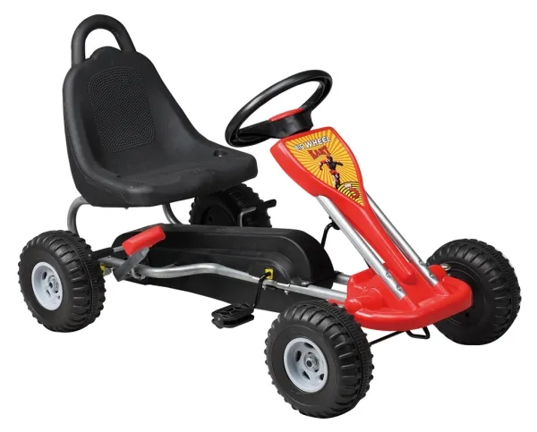 MegaLeg Pedal GoKart til børn 3-5 år, Rød