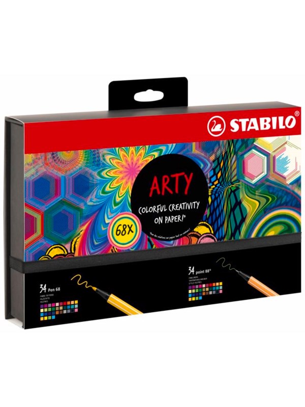 STABILO  ARTY Creative Set 68 pens Point 88 & Pen 68 34 of each