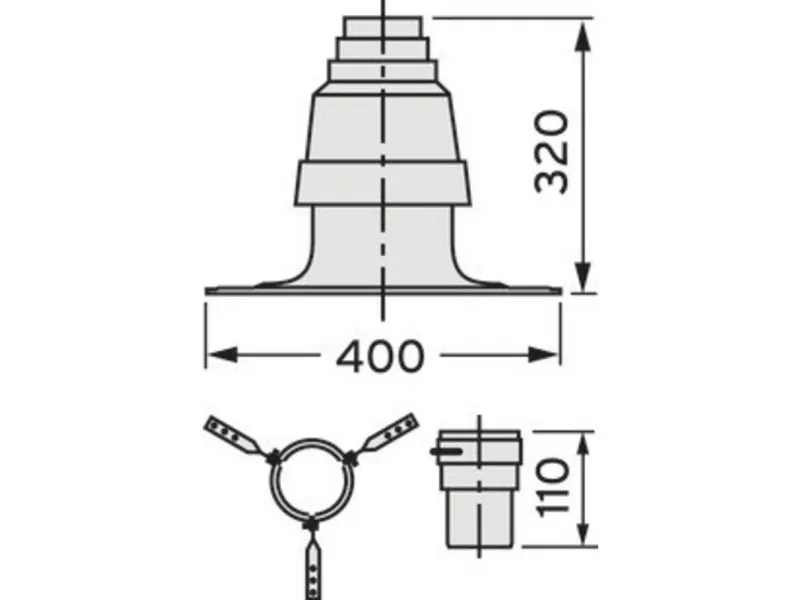 Vaillant Flex.Røggasrør - Sæt 1 (grunddele) 303510