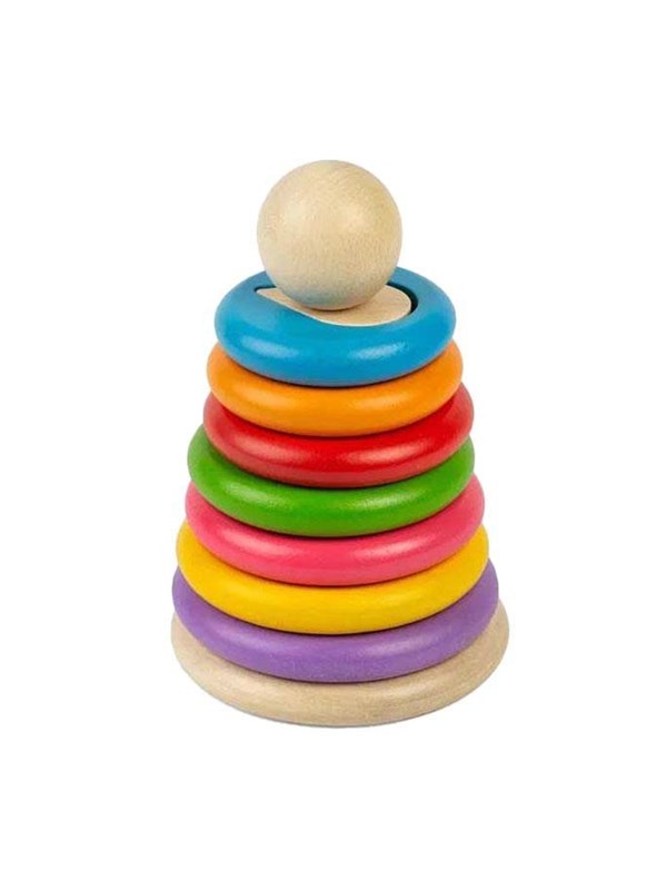 Bigjigs Wooden Secret Shape Stacker 16pcs.