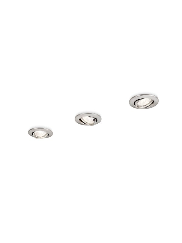 Philips enif recessed nickel 3x50W 230V