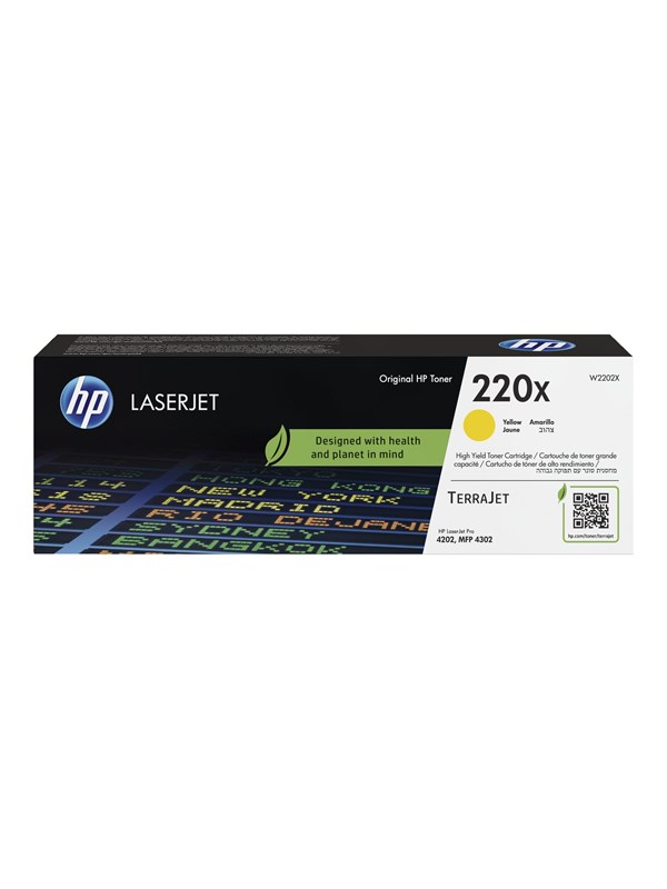HP 220X / W2202X - High Yield - Yellow Toner