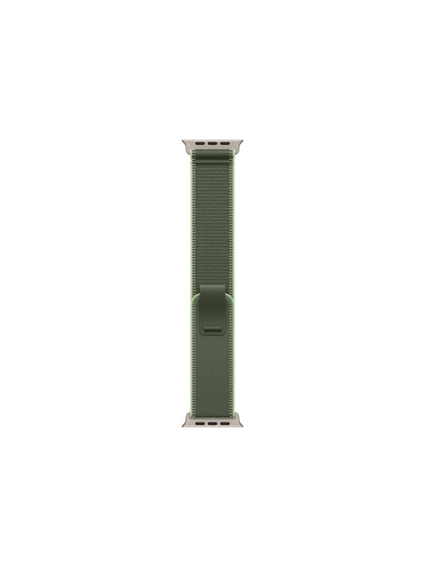Apple 49mm Green/Neon Trail Loop - S/M - Natural Titanium Finish
