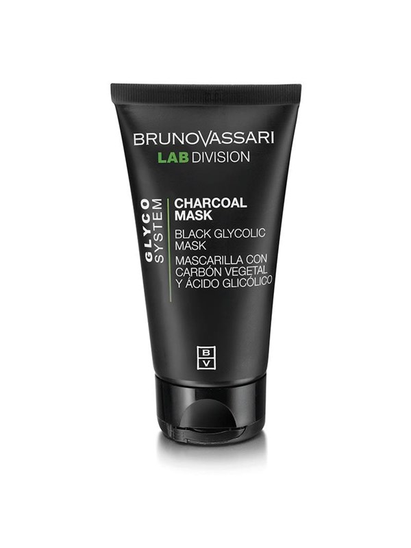Bruno Vassari Glyco System Charcoal Exfoliating Cream Mask, For Face, 65 g