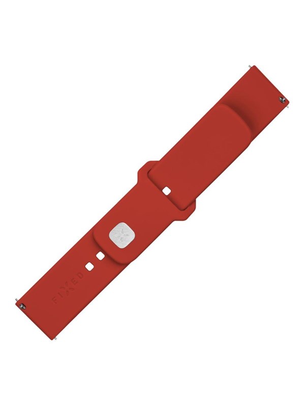 FIXED Silicone Strap Smartwatch Universal 20 mm Red
