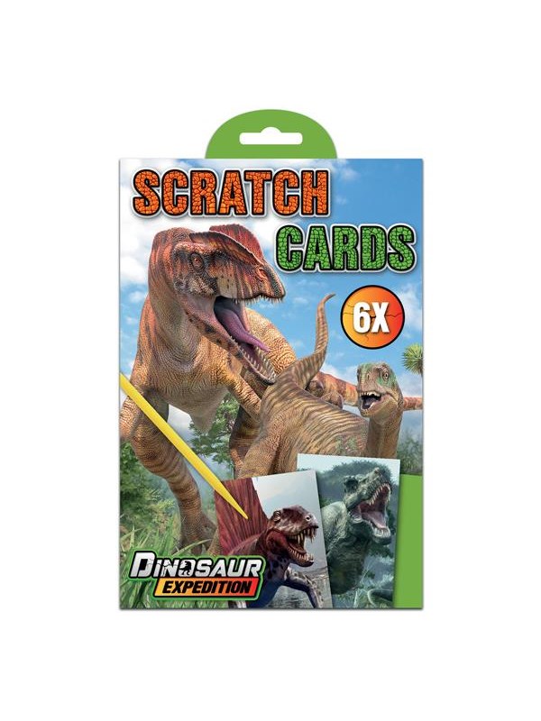 Creative Craft Group - Dino 6 Scratch Cards