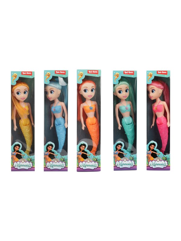 Toi-Toys Mermaids Mermaid Doll with Bendable Tail 18cm (Assorted)
