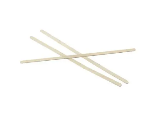 Rørepind 5x190 mm Bionedbrydelig træ - (1000 stk.)