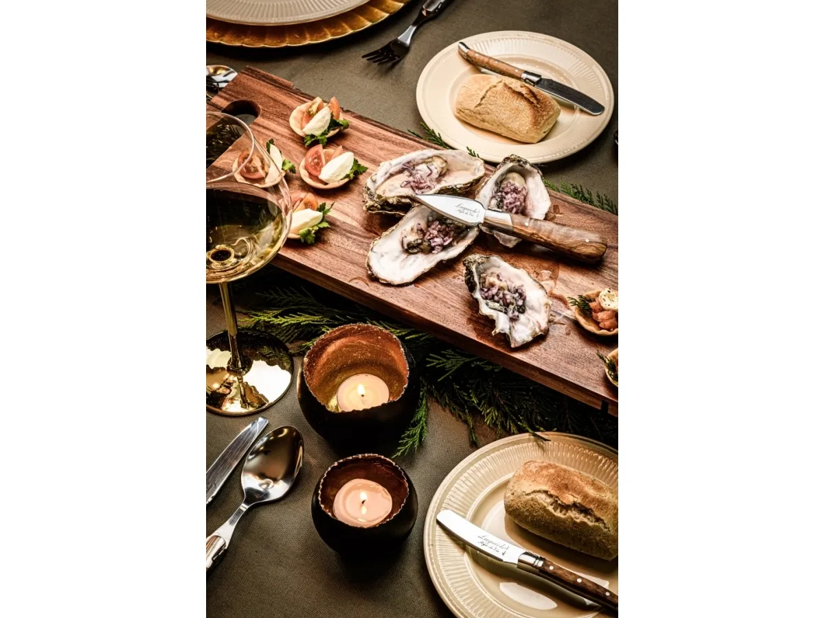LAGUIOLE Butter knives Laguiole Olive Wood SET 4 SdV