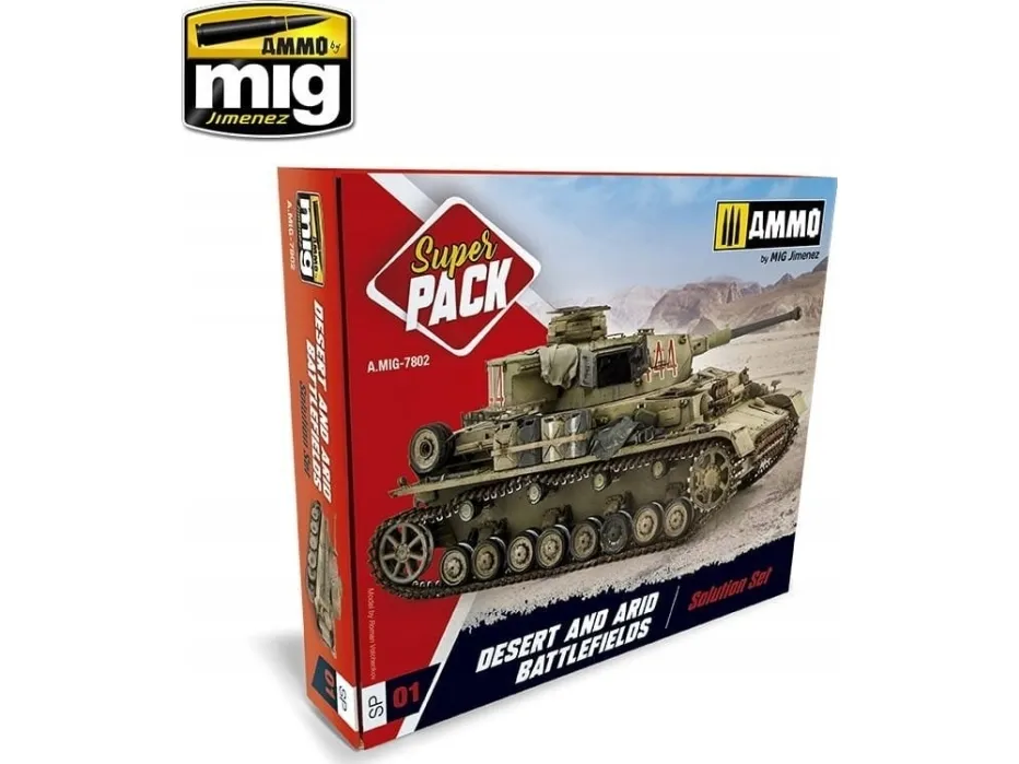 Vallejo Ammo Super Pack - Desert and Arid Battlefields Solution Set
