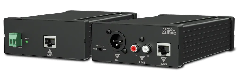AUDAC APG20MK2, 24 V, 108 mm, 165 mm, 44 mm, 760 g, 1,08 kg