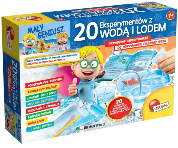 Lisciani Maly Geniusz – 20 eksperimenter med vann og is (304-P54466)