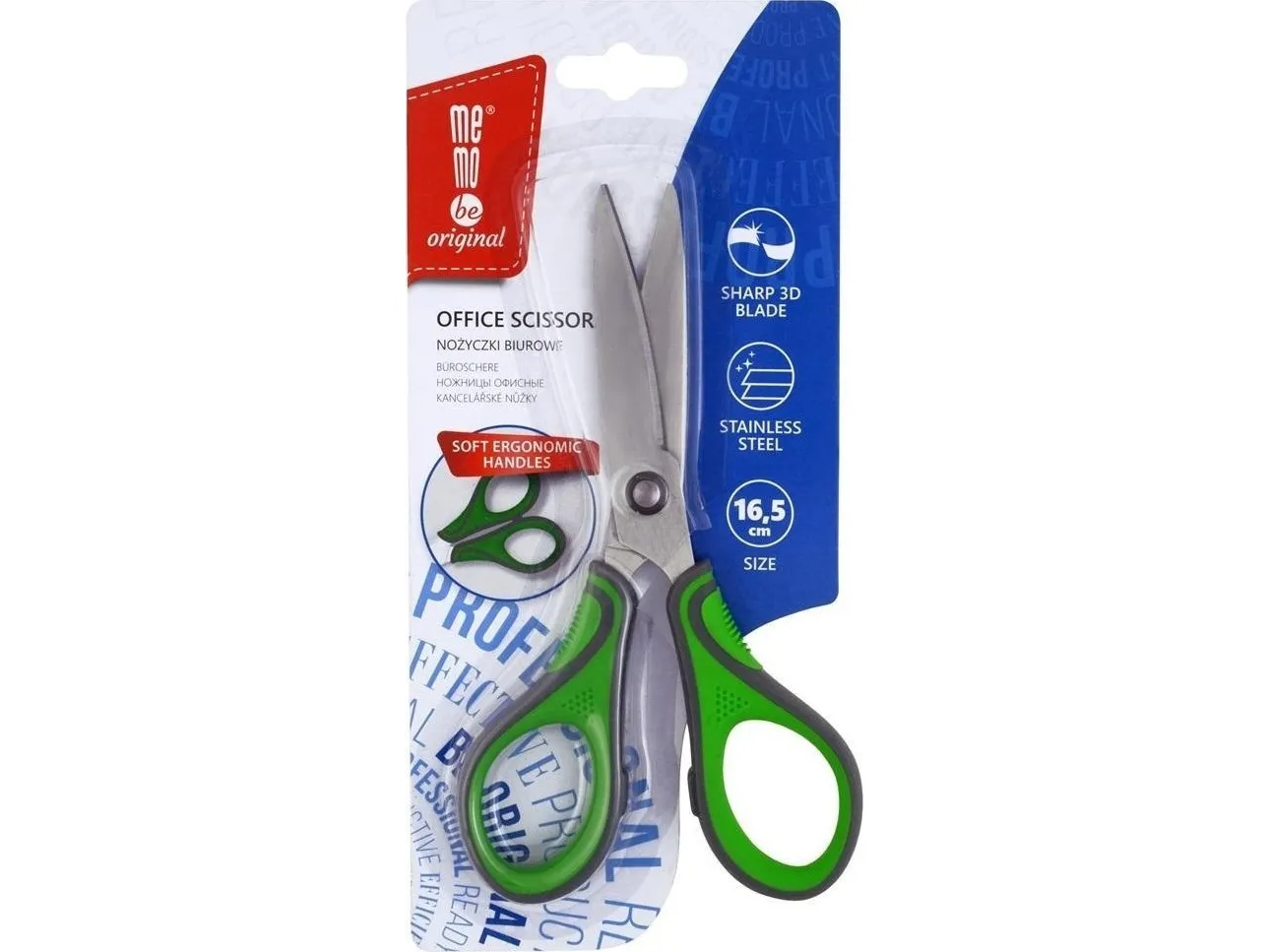 Kontor- og skolesaks 16,5 cm MemoBe