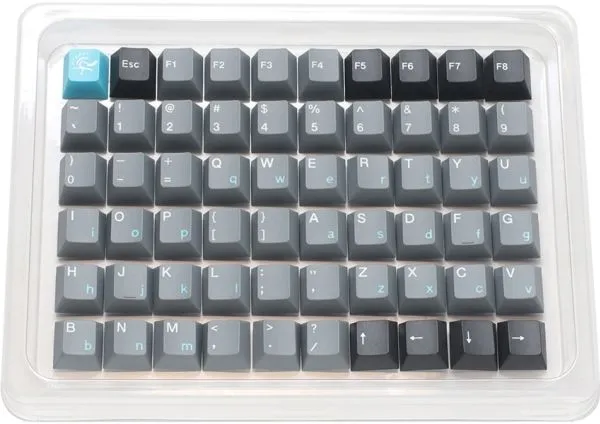 Ducky DCA133-USSKYCHPT2, Tastaturtaster, Termoplastisk polyester (PBT), Sort, Grå