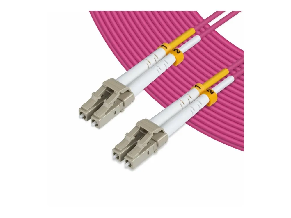 MicroConnect - Nettverkskabel - LC/UPC-multimodus (hann) til LC/UPC-multimodus (hann) - 3 m - 3 m - fiberoptisk - 50 / 125 mikroner - OM4 - halogenfri - erikafiolett