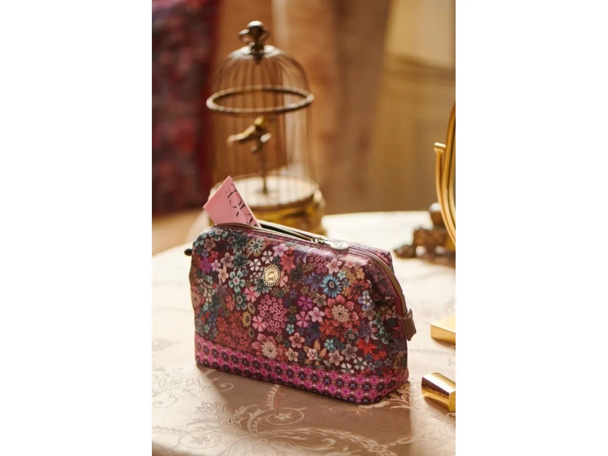 PIP Studio Cooper Cosmetic Purse Large Tutti i Fiori Pink 26x18x12cm