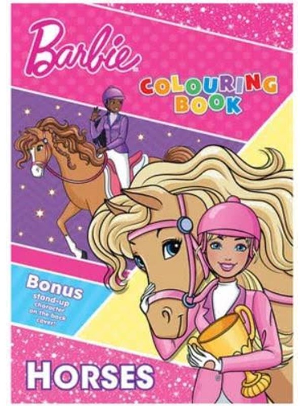 Alligator BARBIE Horses Coloring Book