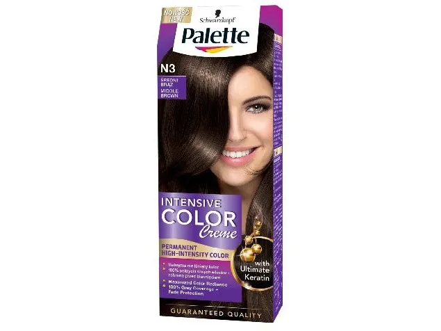 Palett Intensive Color Creme fargekrem nr. N3 - medium brun