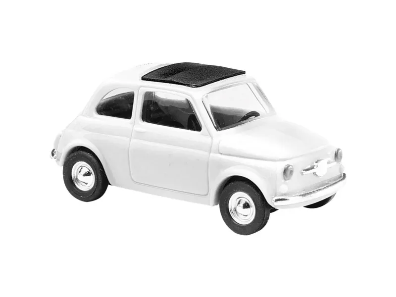 Busch 60208 H0 Personbil, modell Fiat 500 med sammenleggbart tak