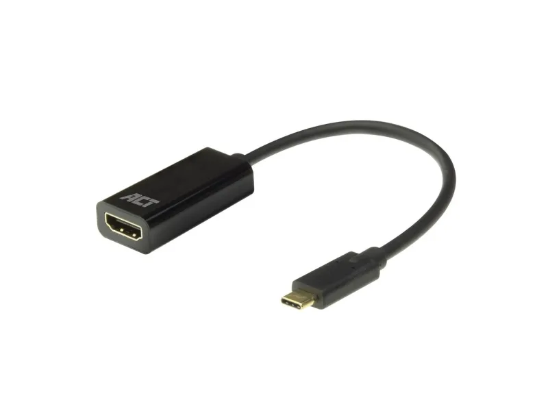 ACT AC7310 videokabeladapter 0,15 m - USB Type-C til HDMI Type A (Standard) - svart (AC7310)