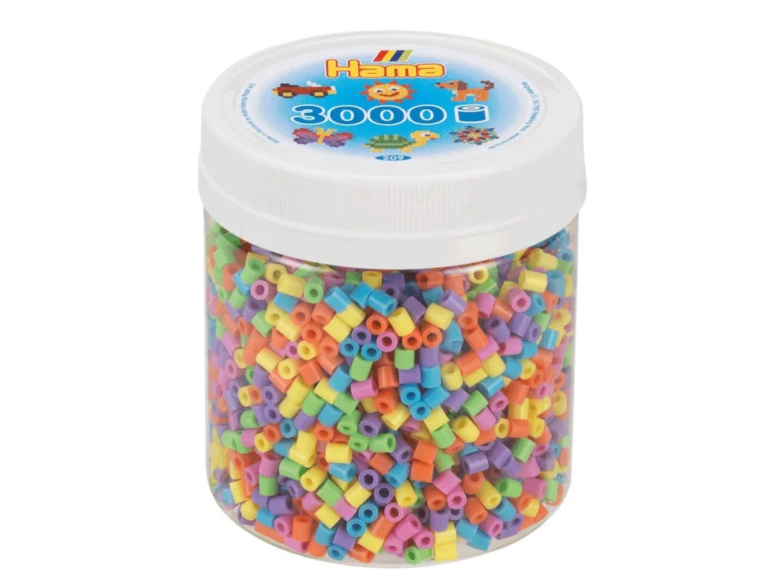 Hama Beads 209-50, Flerfarget, CE, 3000 stykker