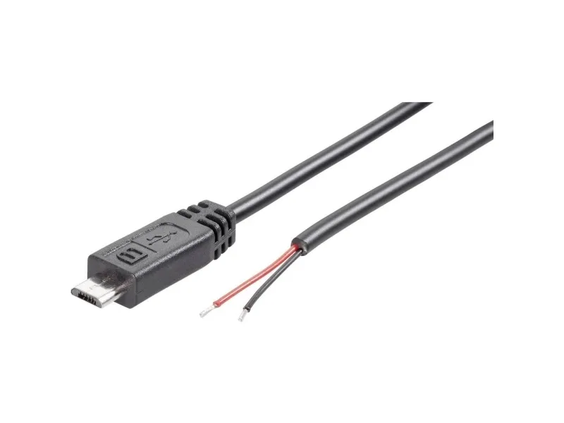 Tru Components konfigurert Micro USB-B-kontakt med åpen kabelende, innhold: 1 stk.