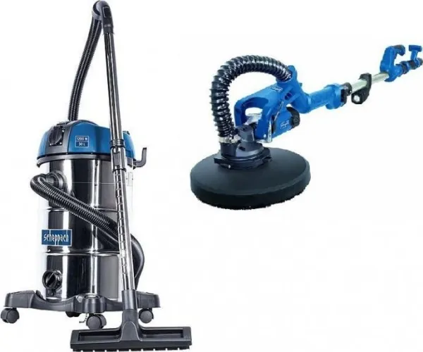 Scheppach industristøvsuger ASP30PLUS STØVSUGER + HEPA-FILTER + DS930-GRINDER (1 SETT)