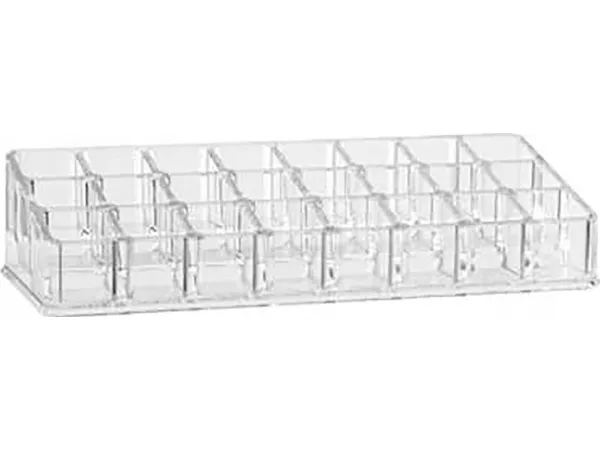 5fem MAKE-UP leppestiftorganisator, 24 rom, 23x10 cm