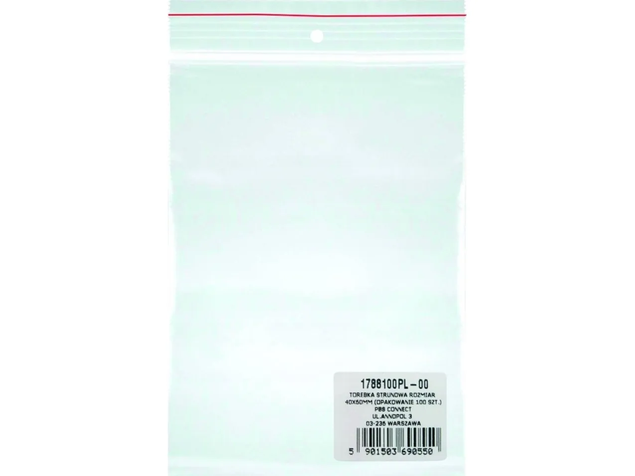 KONTORPRODUKTER Glidelåspose, LDPE, 110x130mm, 100stk, gjennomsiktig